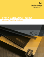 Yearbook Personalization Option Guide